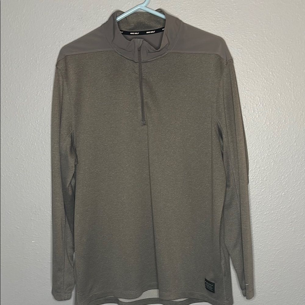 Nike Golf Gray Pullover 1/4 Zip Lightweight Jacket Size XL